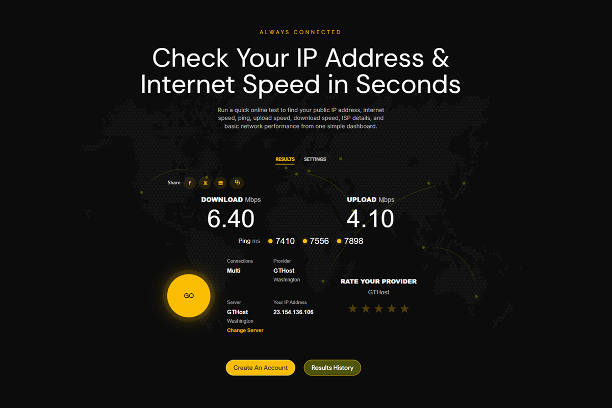 Internet availability and fiber internet service visual